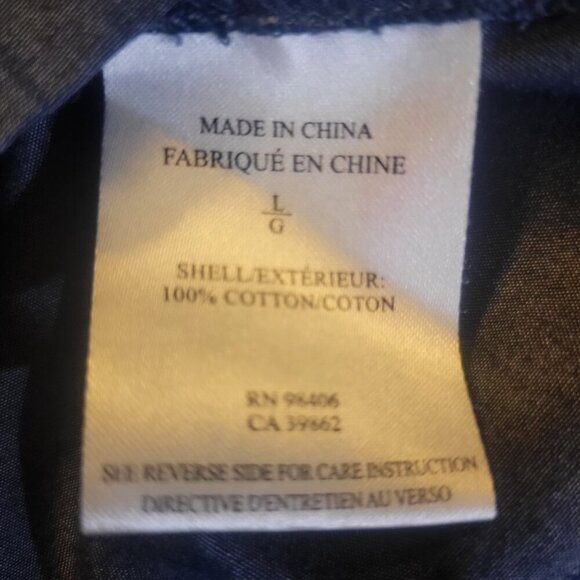 THEORY Women's Lightweight Polished Denim-Like Sleeveless Shirt Dress - Size L - Picture 7 of 11